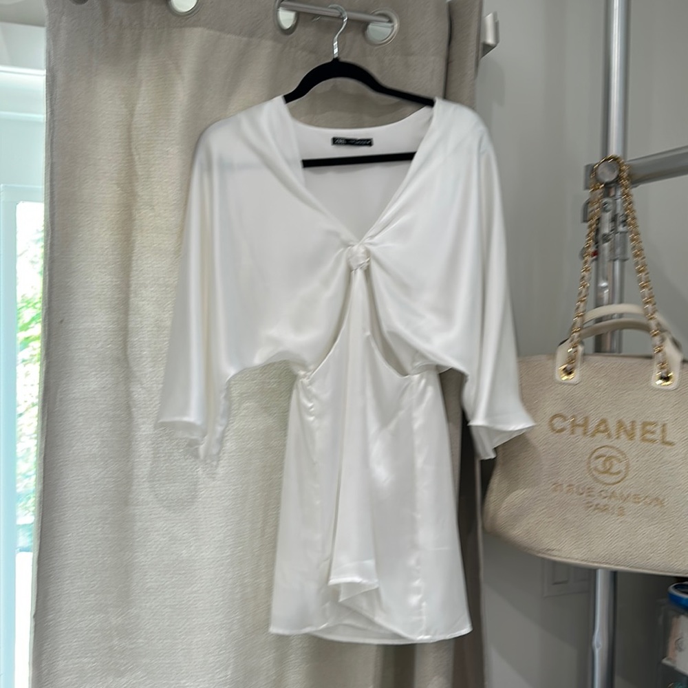 Zara new (tags removed) never worn white cutout mini dress